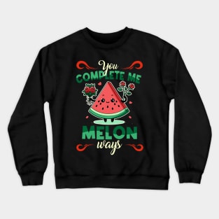 Watermelon Melon Summer Vacation Season Fruit Lover Crewneck Sweatshirt